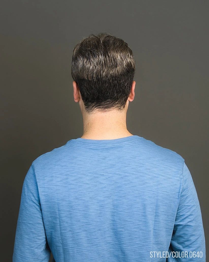 402 Mens System H by WIGPRO: Mono-Top Human Hair Topper