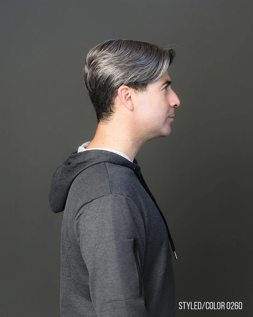 403 Mens System H by WIGPRO: Mono-top Human Hair