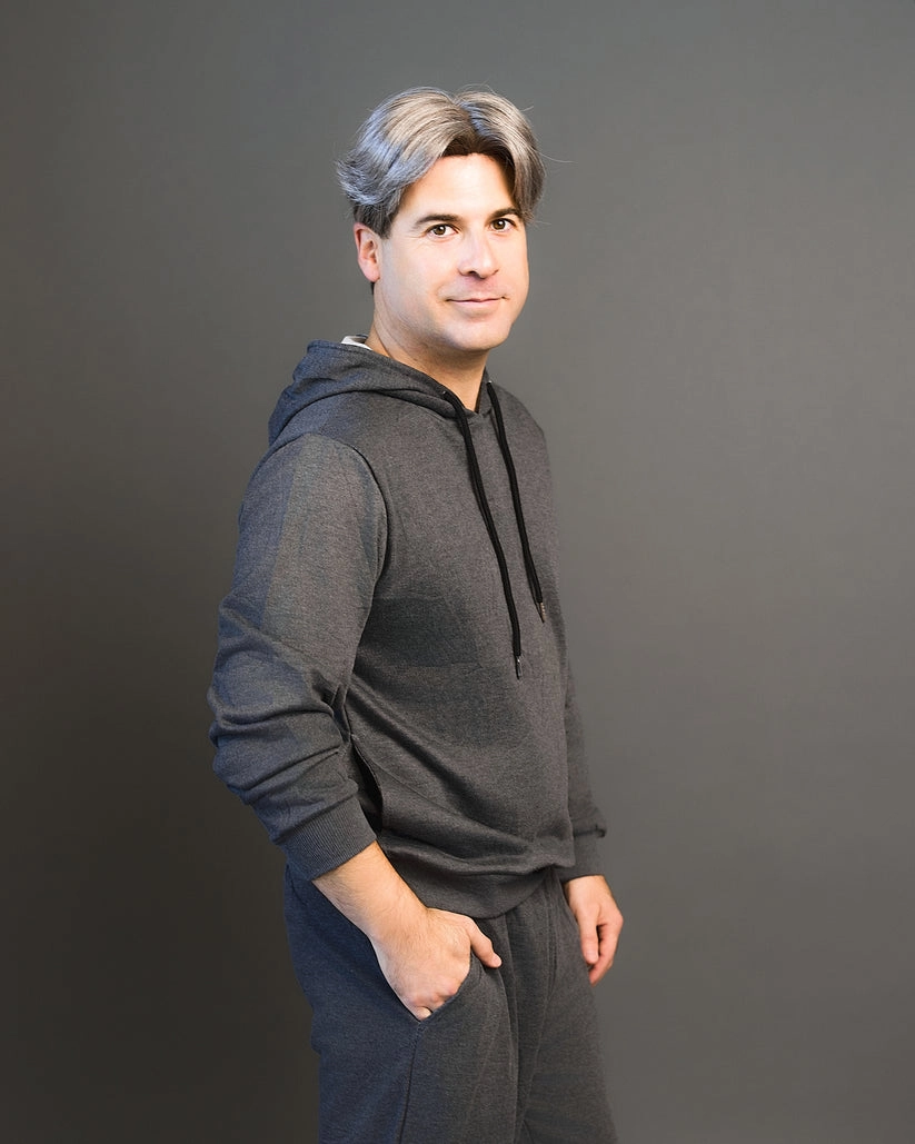 403 Mens System H by WIGPRO: Mono-top Human Hair