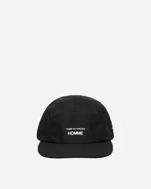 5-Panel Logo Hat Black