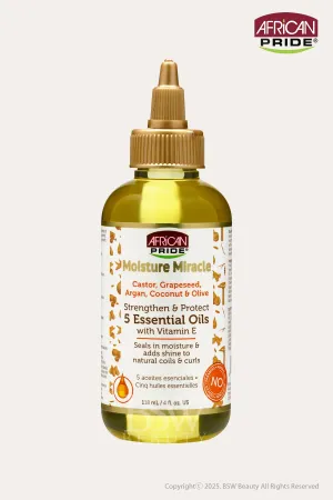 AFRICAN PRIDE MOISTURE MIRACLE STRENGTHEN & PROTECT 5 ESSENTIAL OILS 4oz