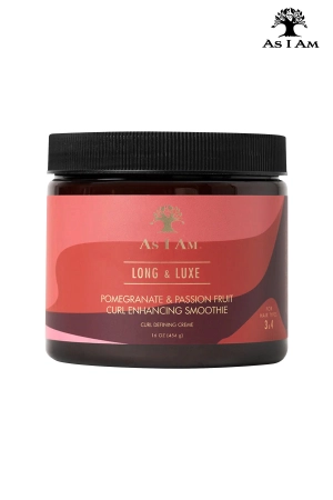 AS I AM LONG AND LUXE POMEGRANATE & PASSION FRUIT CURL ENHANCING SMOOTHIE CURL DEFINING CREME 16oz
