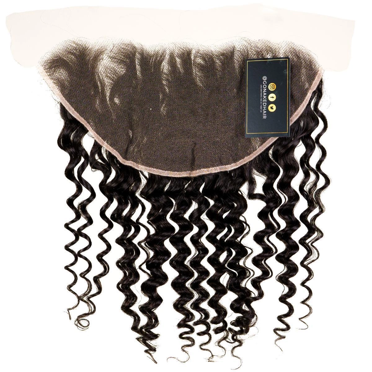 Brazilian Curly 13x6 HD Lace Human Hair Frontal