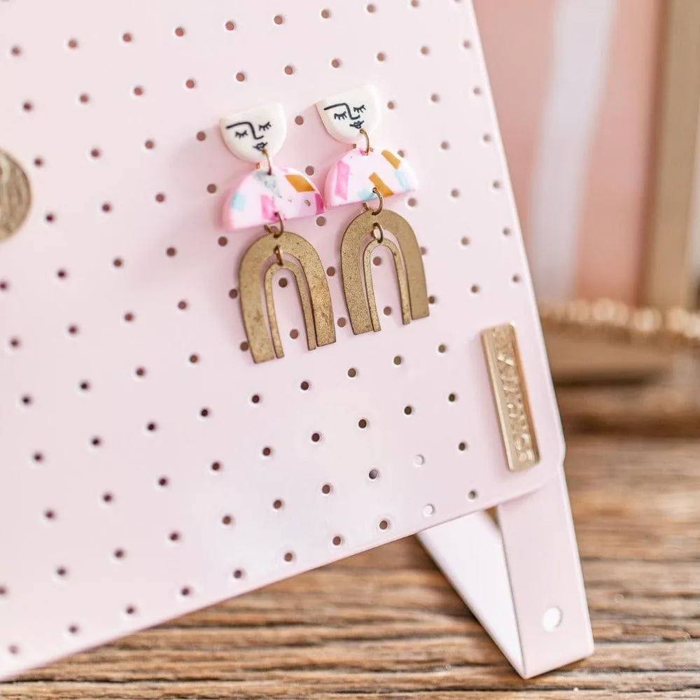 Classic Earring Holder -- Blush - Up to 120 Pairs