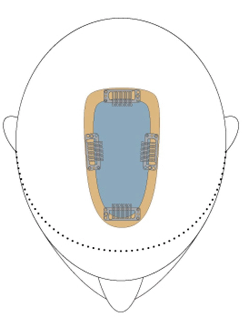 easiPart French 8" | Remy Human Hair Topper