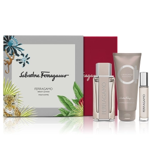 Ferragamo Bright Leather by Salvatore Ferragamo 100ml EDT 3pc Set