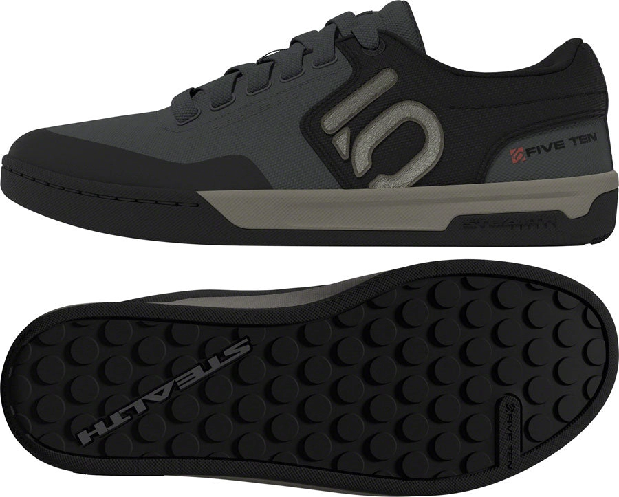 Five Ten Freerider Pro Canvas Flat Shoes - Mens Gray Six/Silver Pebble/Core BLK 12