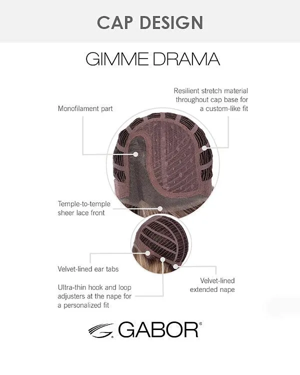 Gimme Drama Wig by Gabor | Heat Friendly Synthetic Lace Front