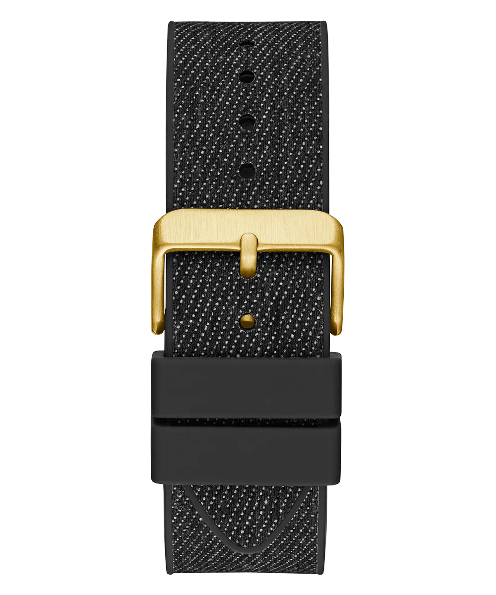 Guess Mens Black Gold Tone Multi-function Watch