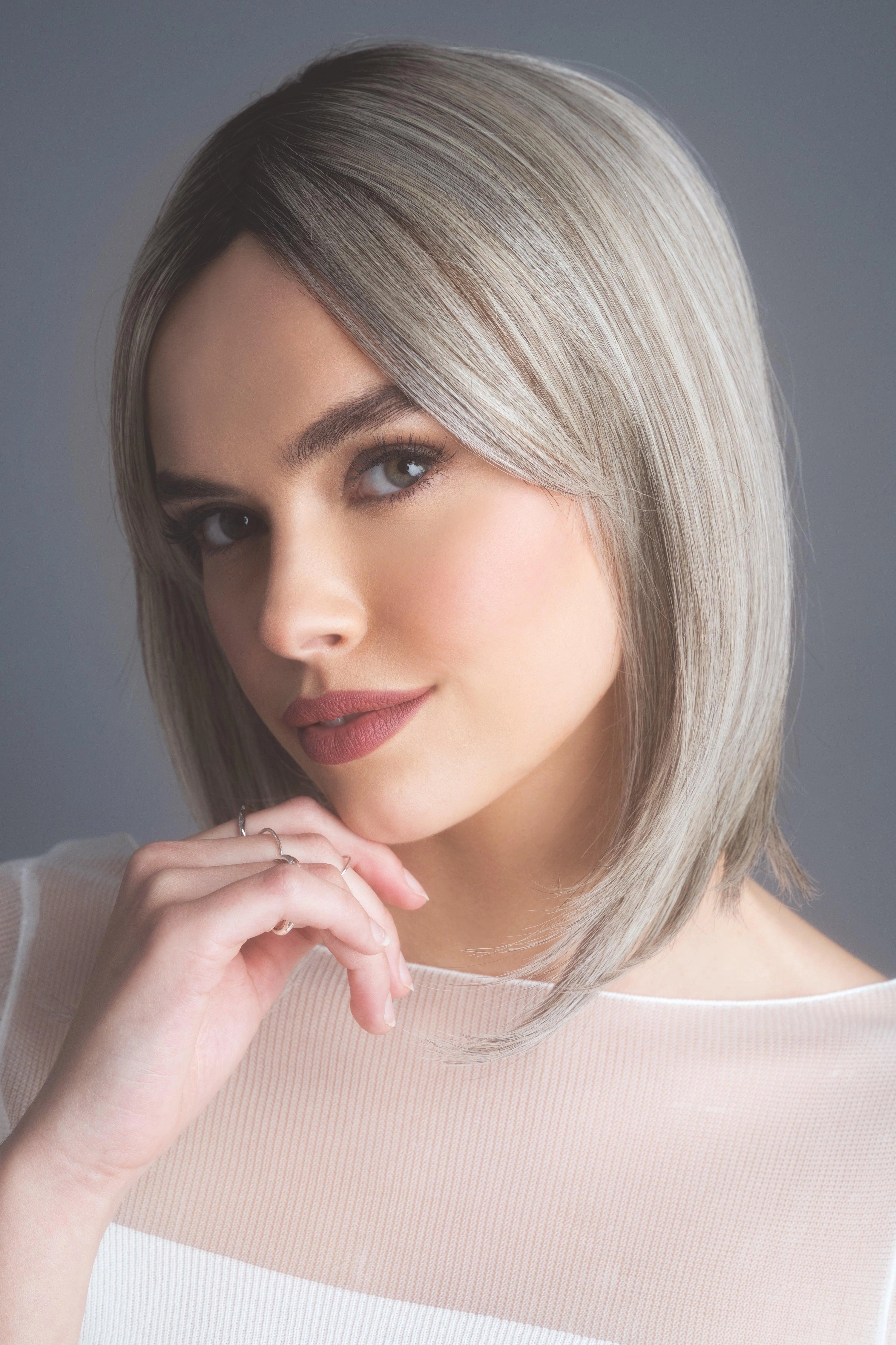 High Heat Mid Straight Topper by Rene of Paris | Heat Friendly Synthetic