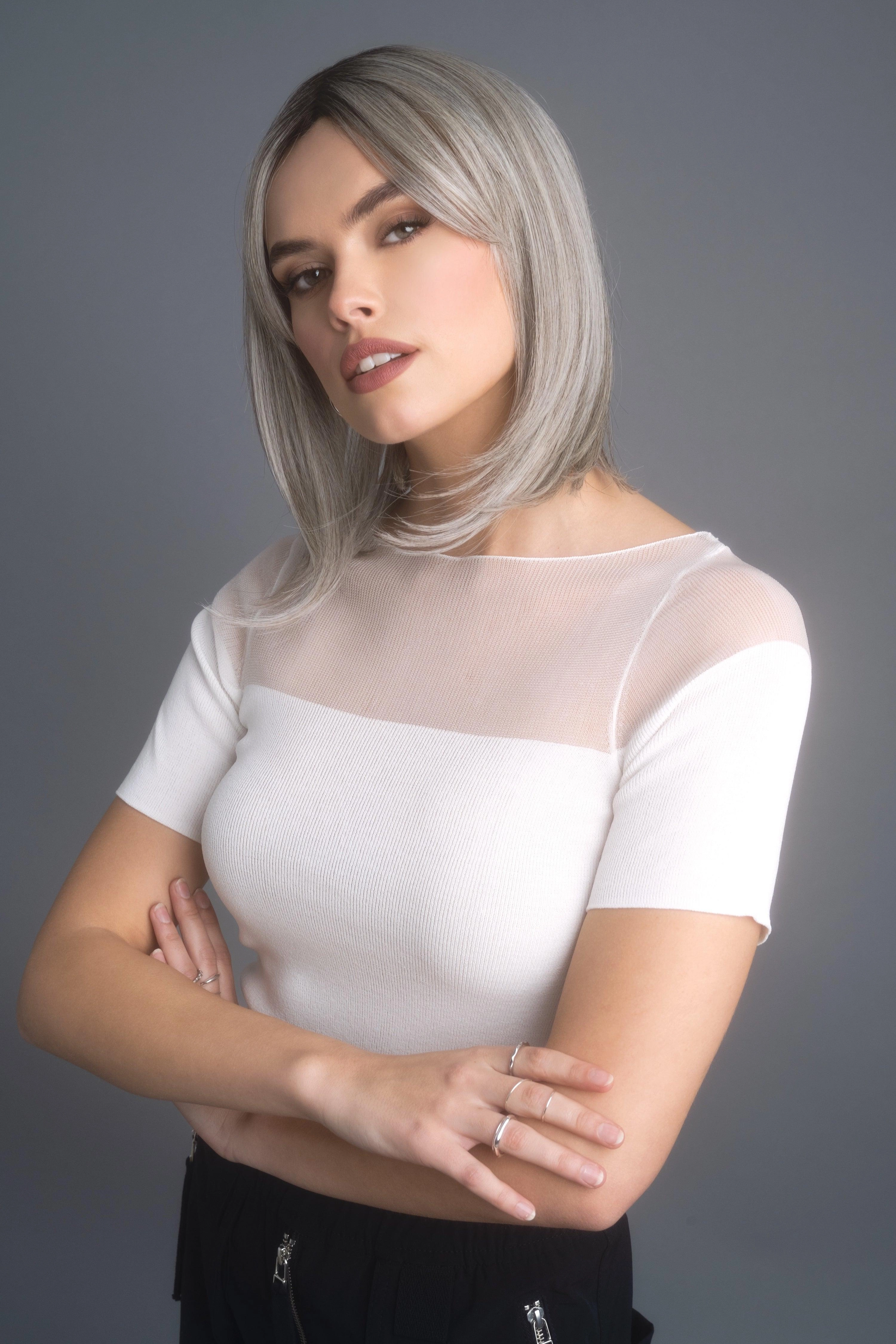 High Heat Mid Straight Topper by Rene of Paris | Heat Friendly Synthetic