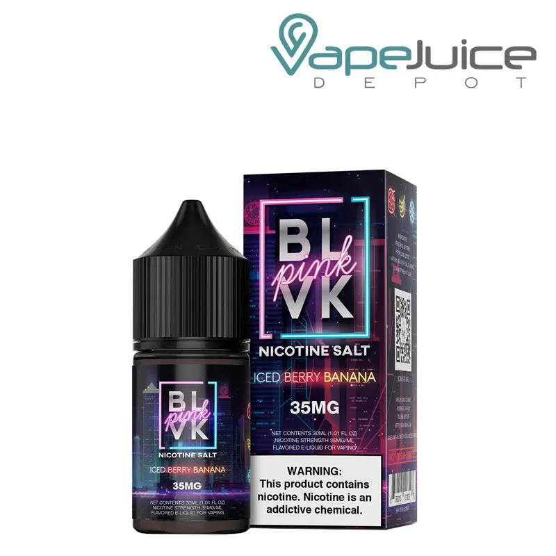 Iced Berry Banana Salt BLVK Pink Series 30ml