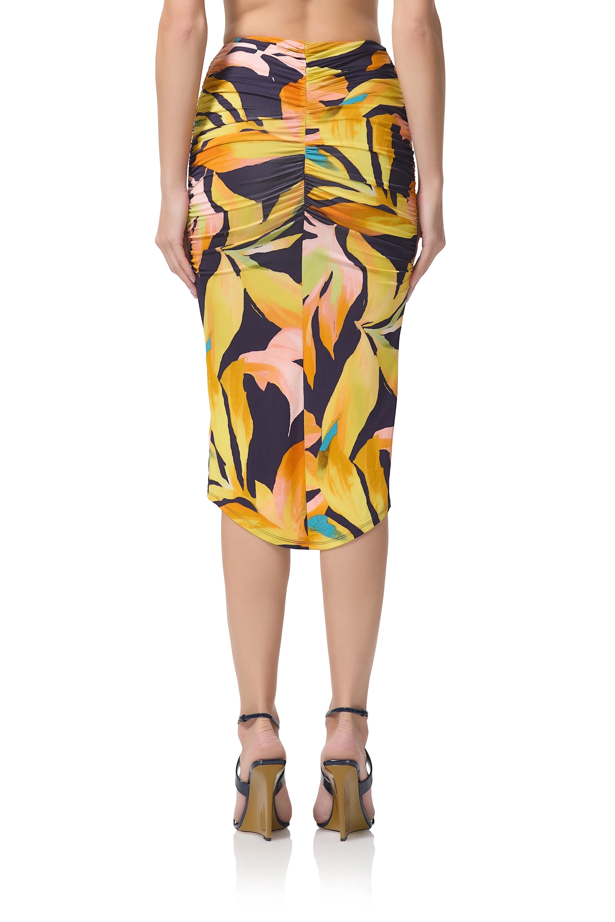 Isadora Skirt - Navy Tropical