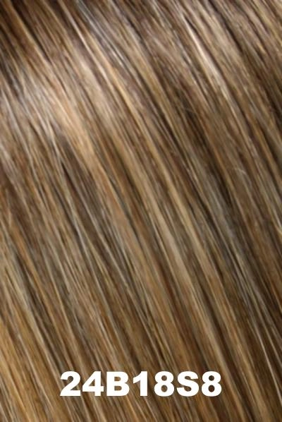 Jon Renau Toppers - EasiPart French 12" (#740) - Remy Human Hair