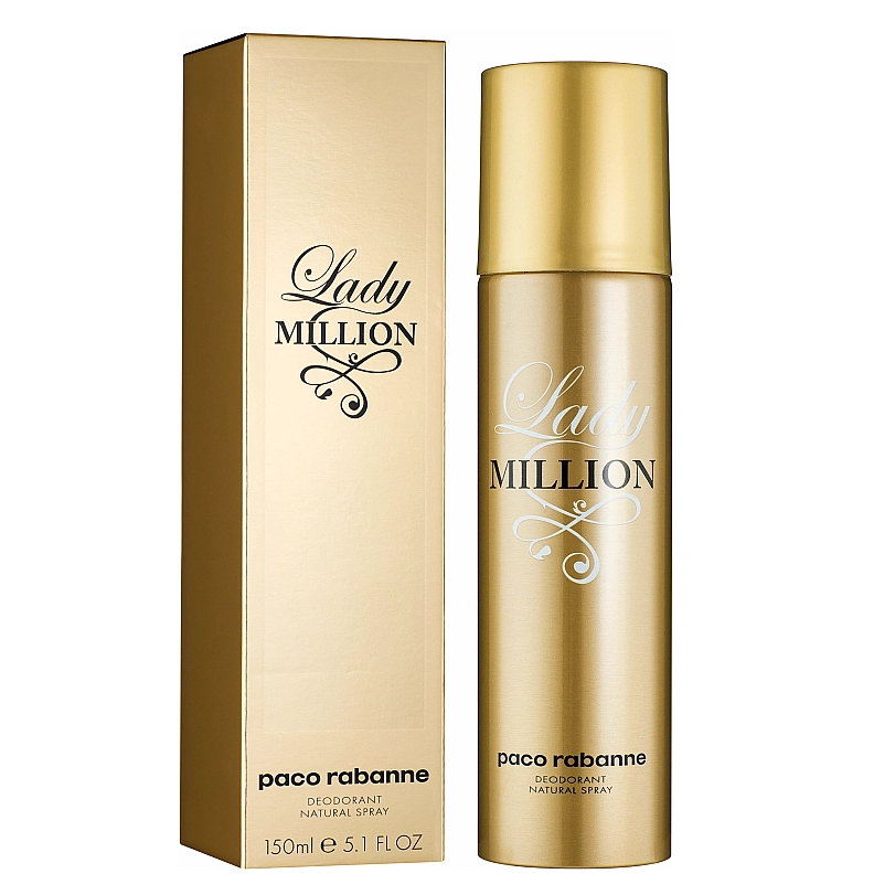 Lady Million by Paco Rabanne 150ml Deodorant Spray