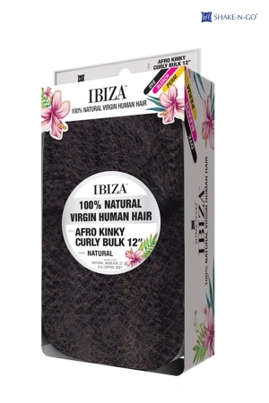SHAKE N GO VIRGIN HUMAN HAIR IBIZA AFRO KINKY BULK 12"