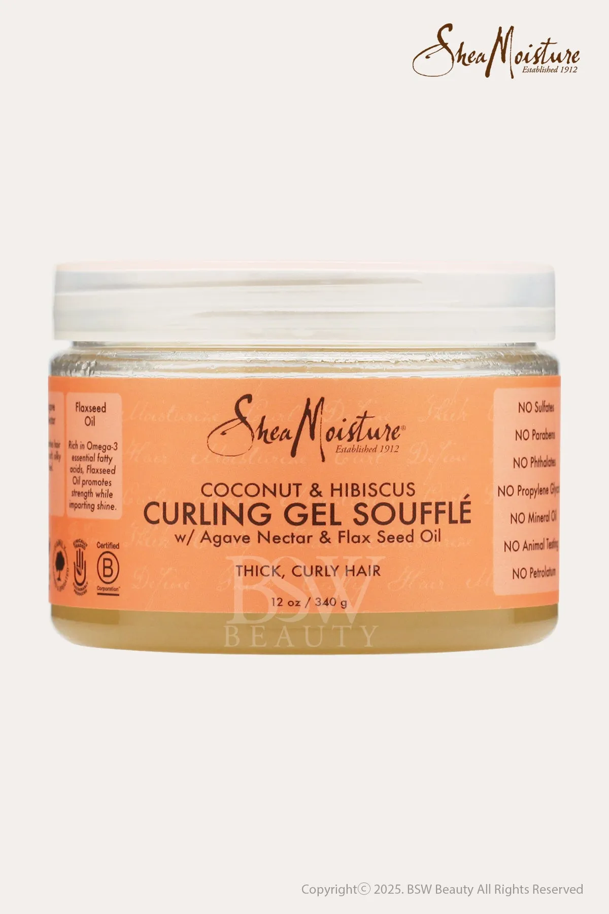 SHEA MOISTURE COCONUT & HIBISCUS CURLING GEL SOUFFLE 12oz