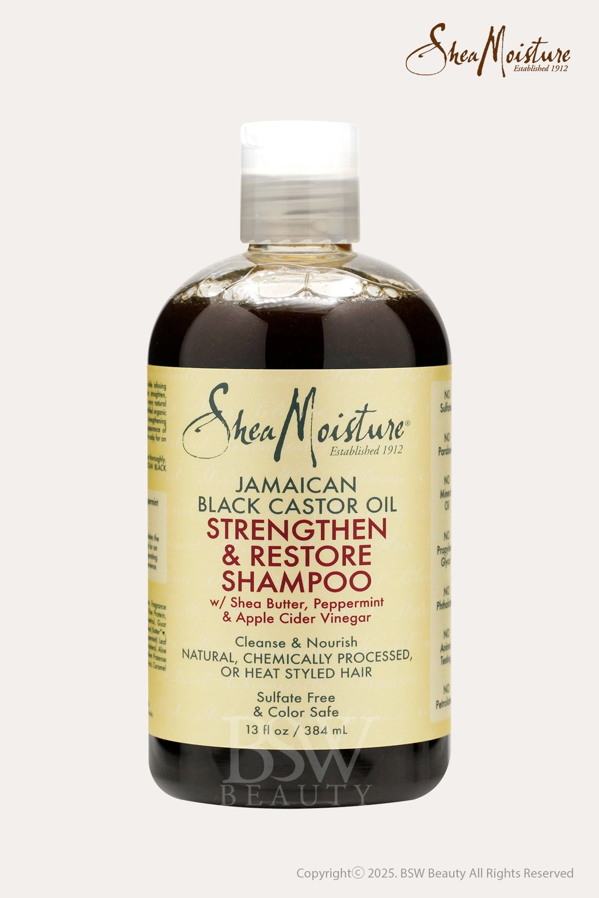 SHEA MOISTURE JAMAICAN BLACK CASTOR OIL STRENGTHEN & RESTORE SHAMPOO 13oz