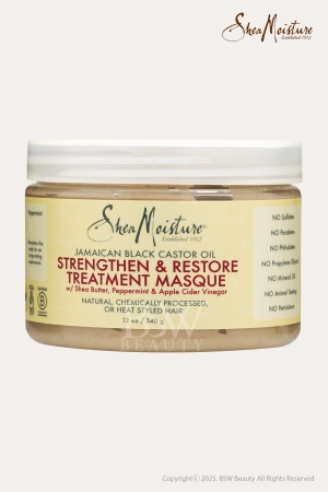 SHEA MOISTURE JAMAICAN BLACK CASTOR OIL STRENGTHEN&RESTORE TREATMENT MASQUE 12oz