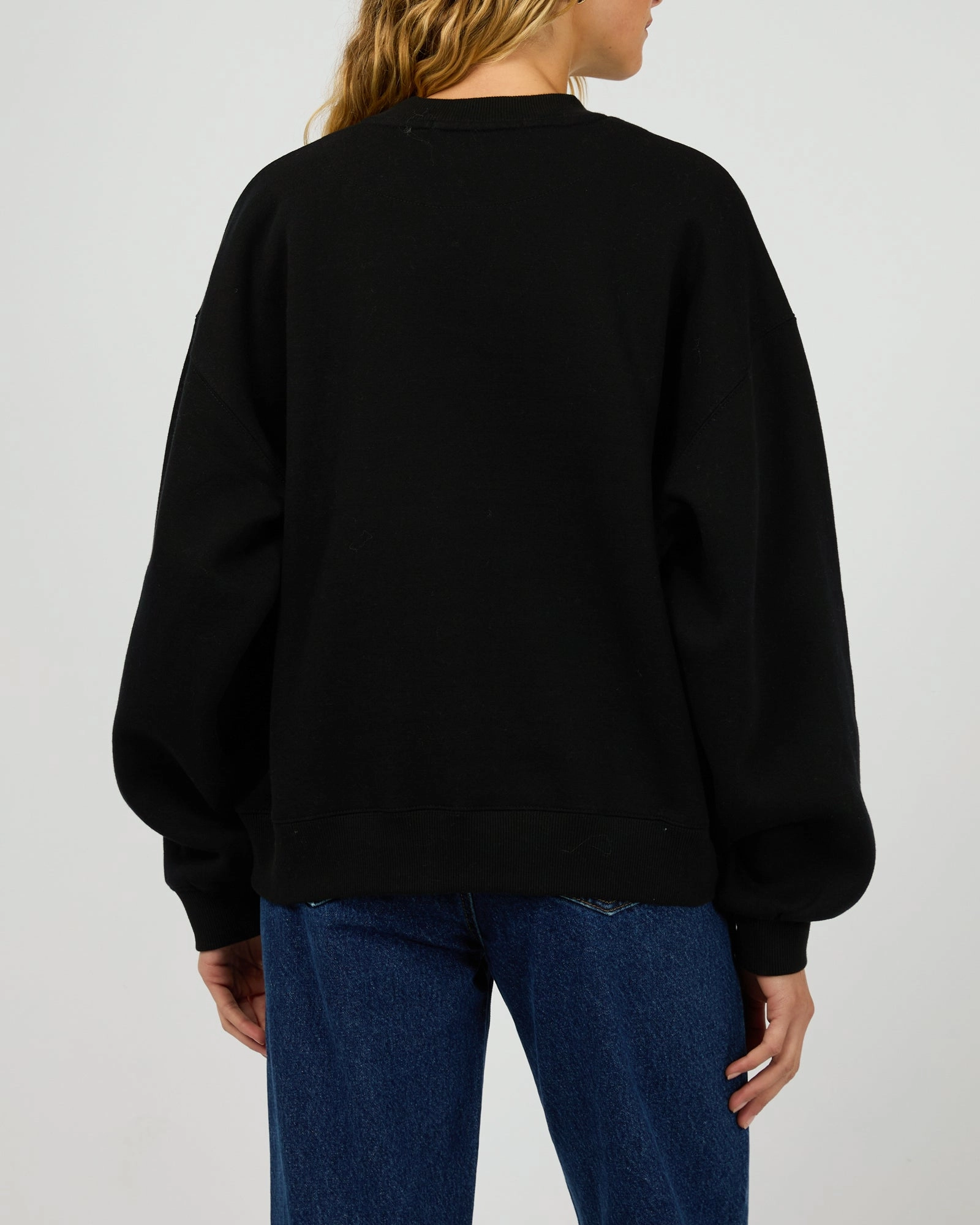 Silent Theory Logo Crew Black