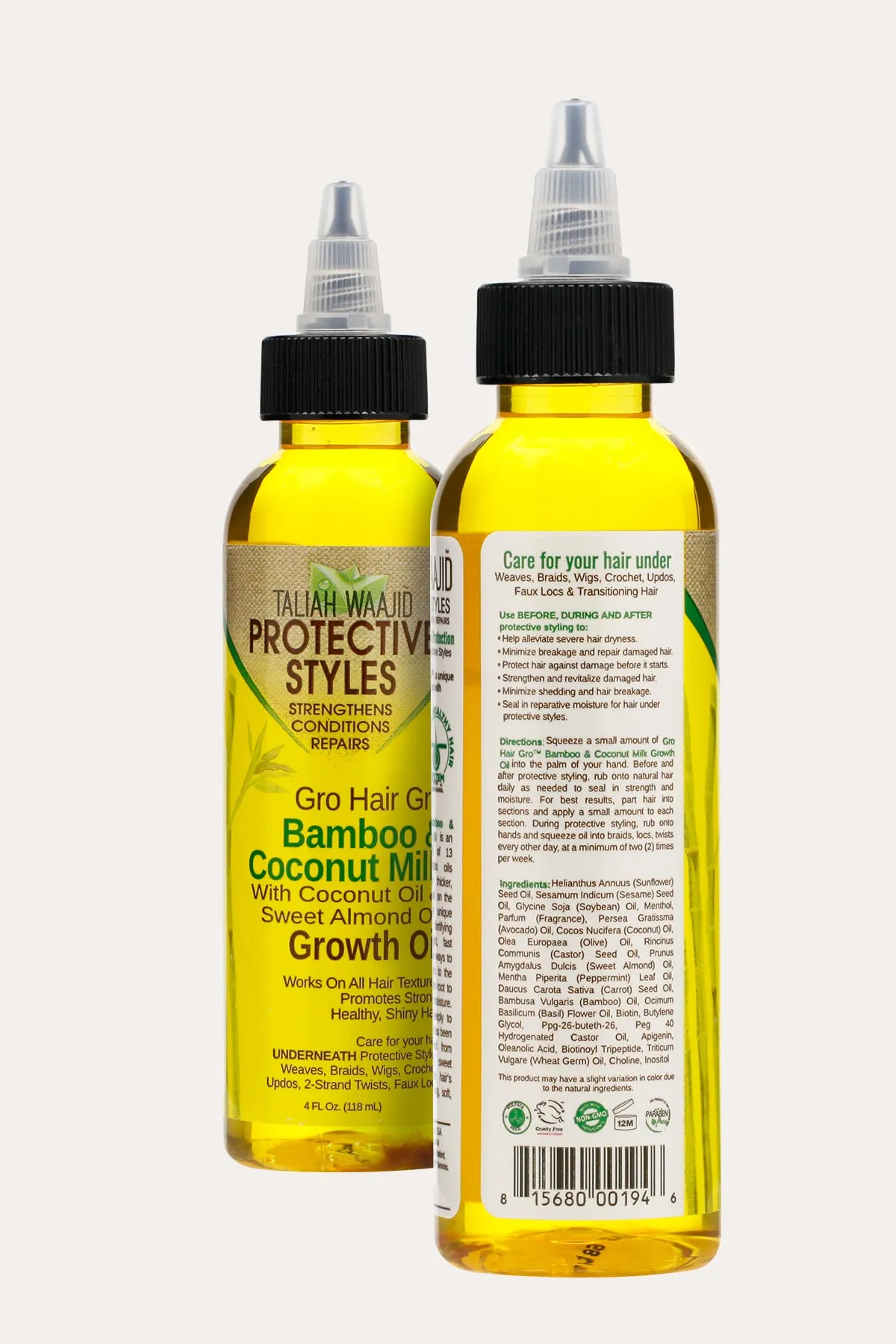 TALIAH WAAJID PROTECTIVE STYLES BAMBOO,BIOTIN & BASIL SWEET ALMOND OIL