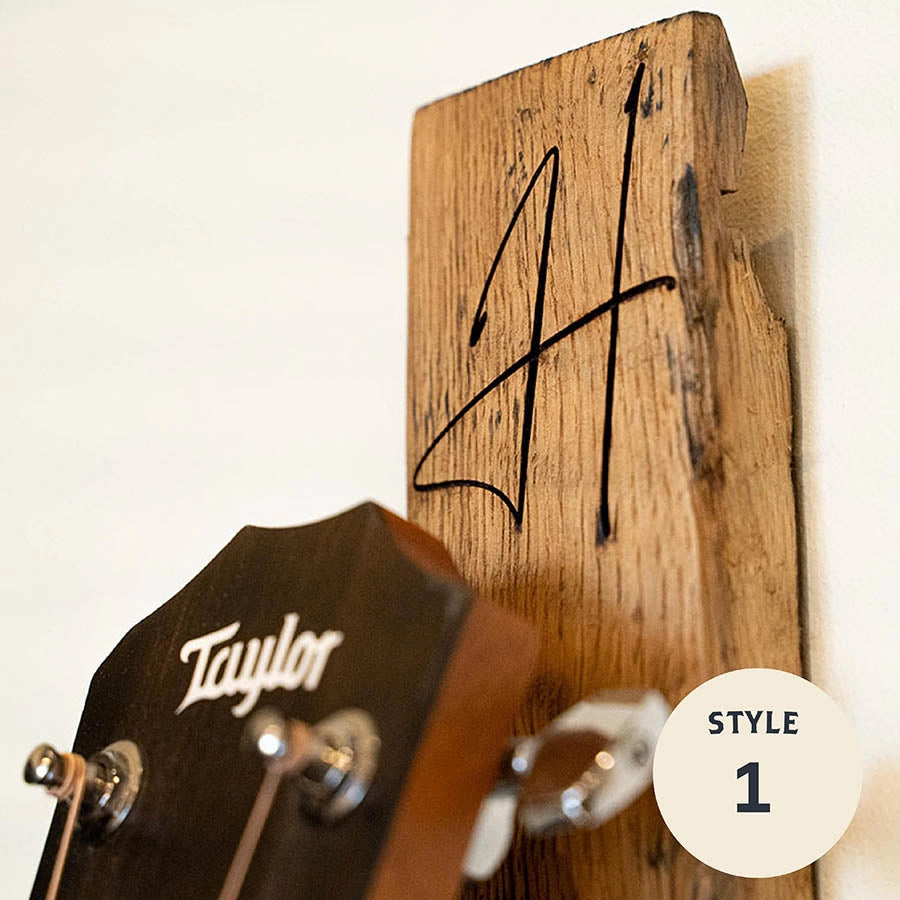 The Memphis Personalized Tennessee Whiskey Barrel Guitar Holder Hanger