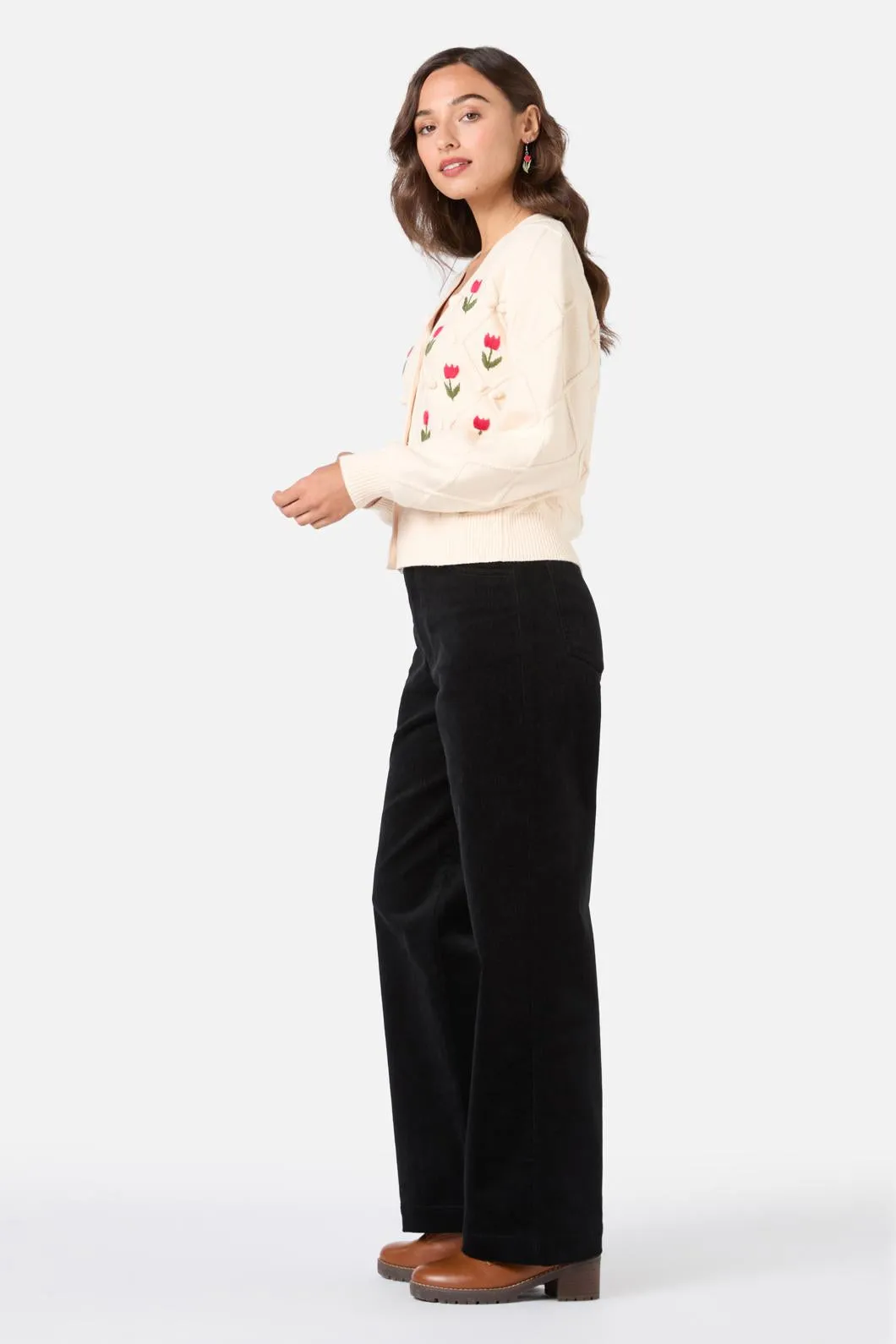 Tulip Embroidered Cardigan