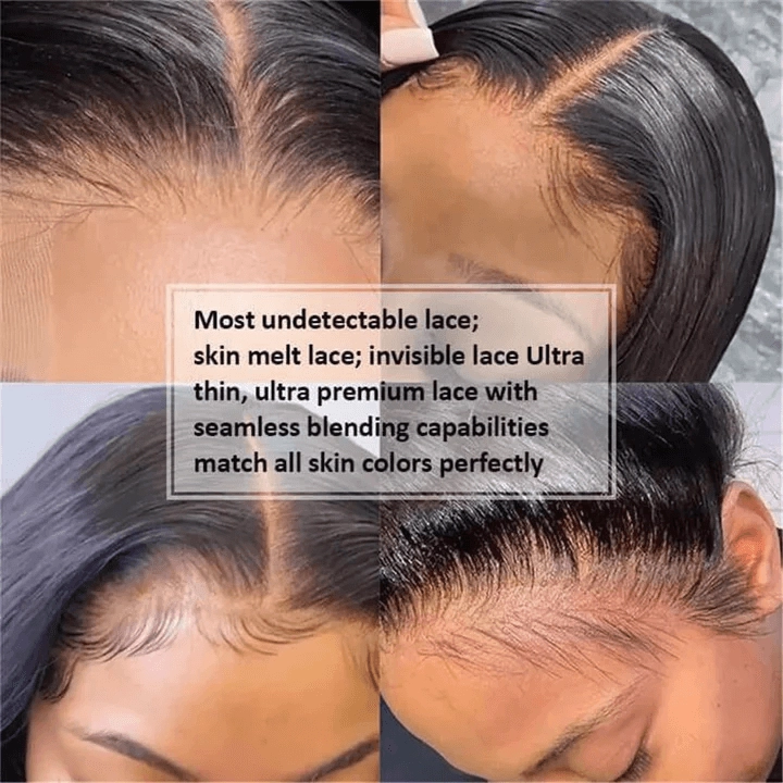 Tuneful 13X4 Undetectable HD Full Frontal Lace Human Hair Wigs Water Wave 5x5 HD Lace Closure Wigs