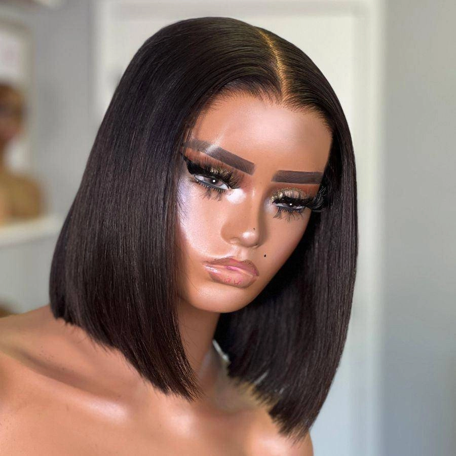 UK Shipping | Wear & Go Glueless Bob Wig 5x5 Straight HD Lace Closure Wig