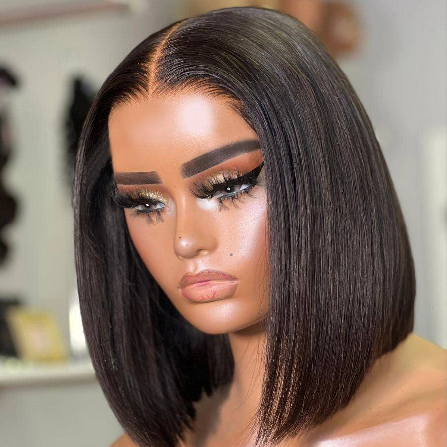 UK Shipping | Wear & Go Glueless Bob Wig 5x5 Straight HD Lace Closure Wig