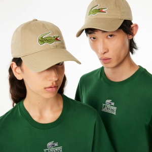 Unisex Adjustable Organic Cotton Twill Cap Lion