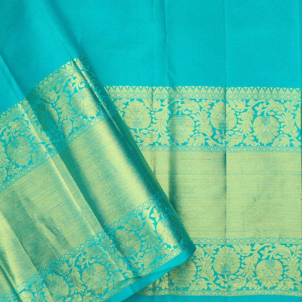 Vibrant Red Kanjivaram Silk Saree With Floral Jaal Design