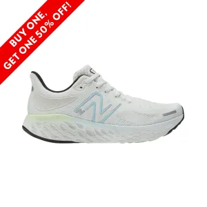 Women's Fresh Foam x 1080v12 - White with Bleach Blue (B Width)