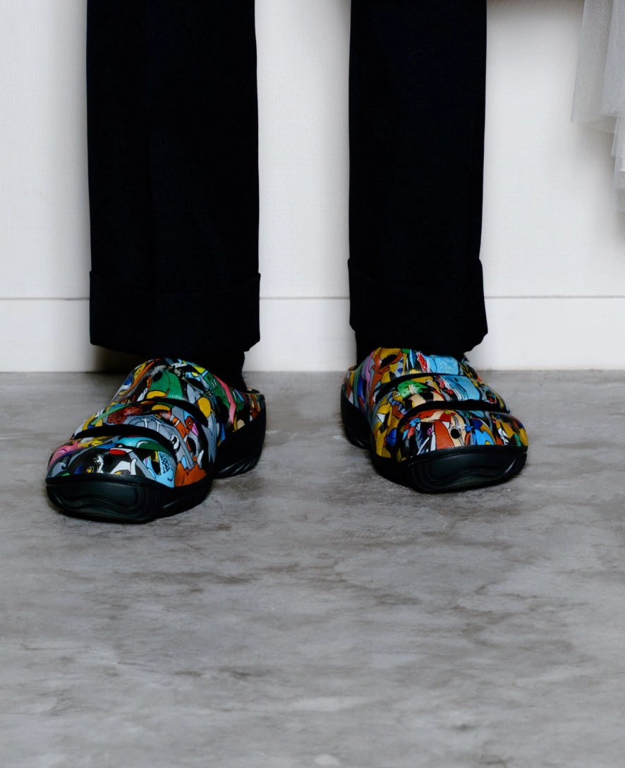 Women's Yogui Arts Clog x ARTPARA FUKAGAWA  |  Kujira To Nakamatachi