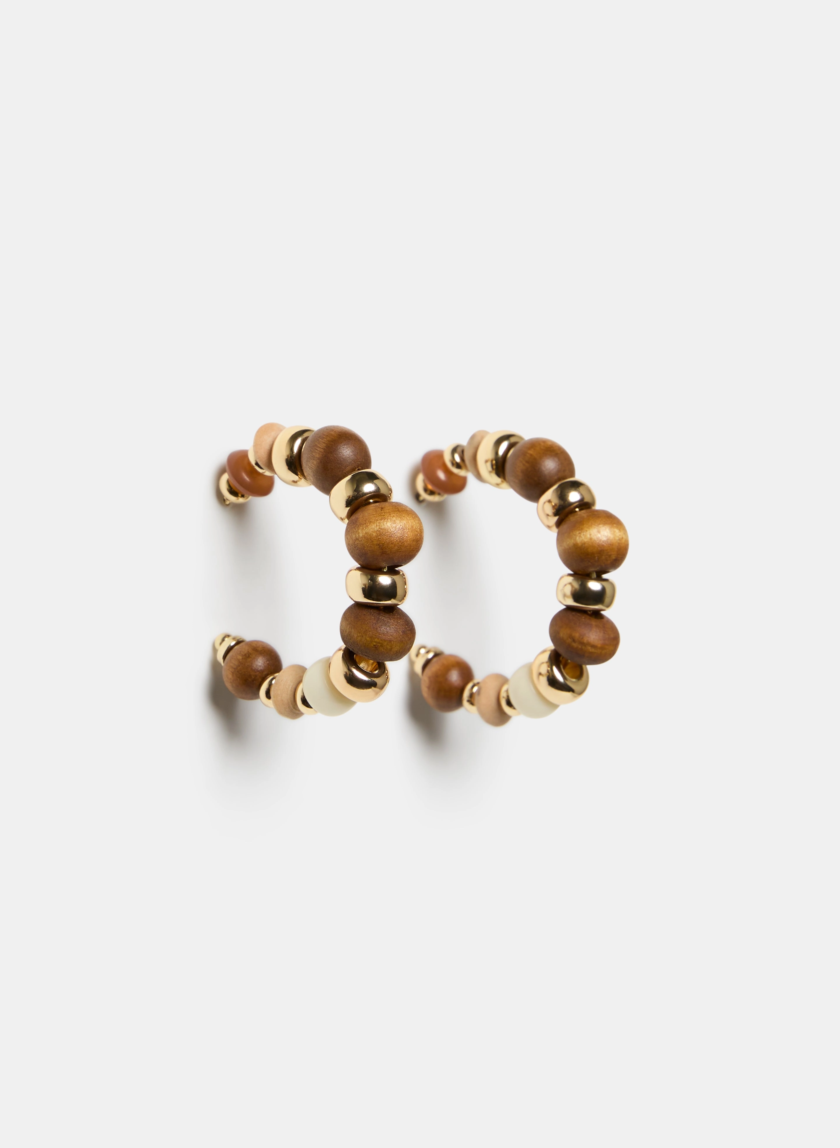 Wood Hoop Earrings