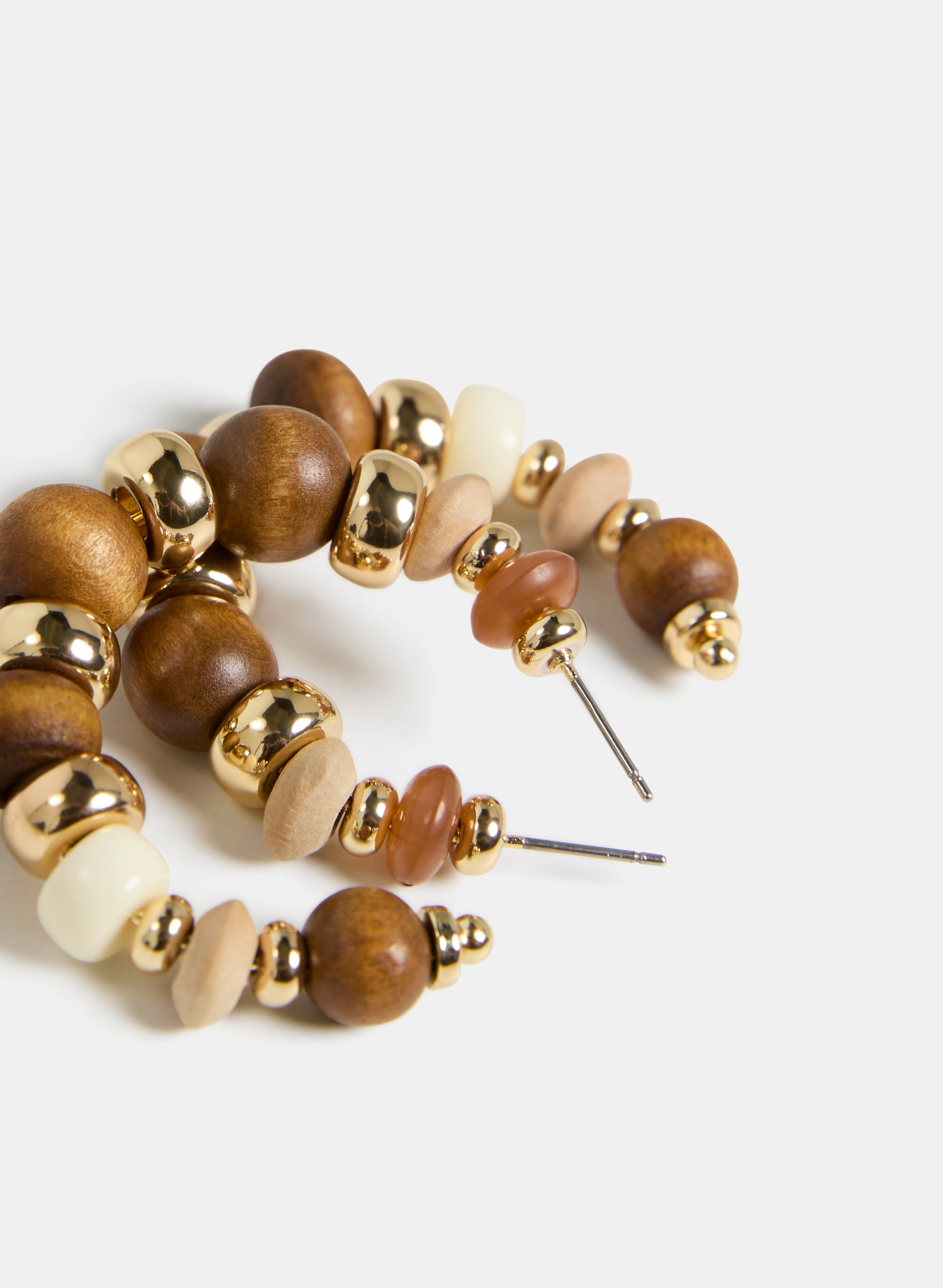 Wood Hoop Earrings