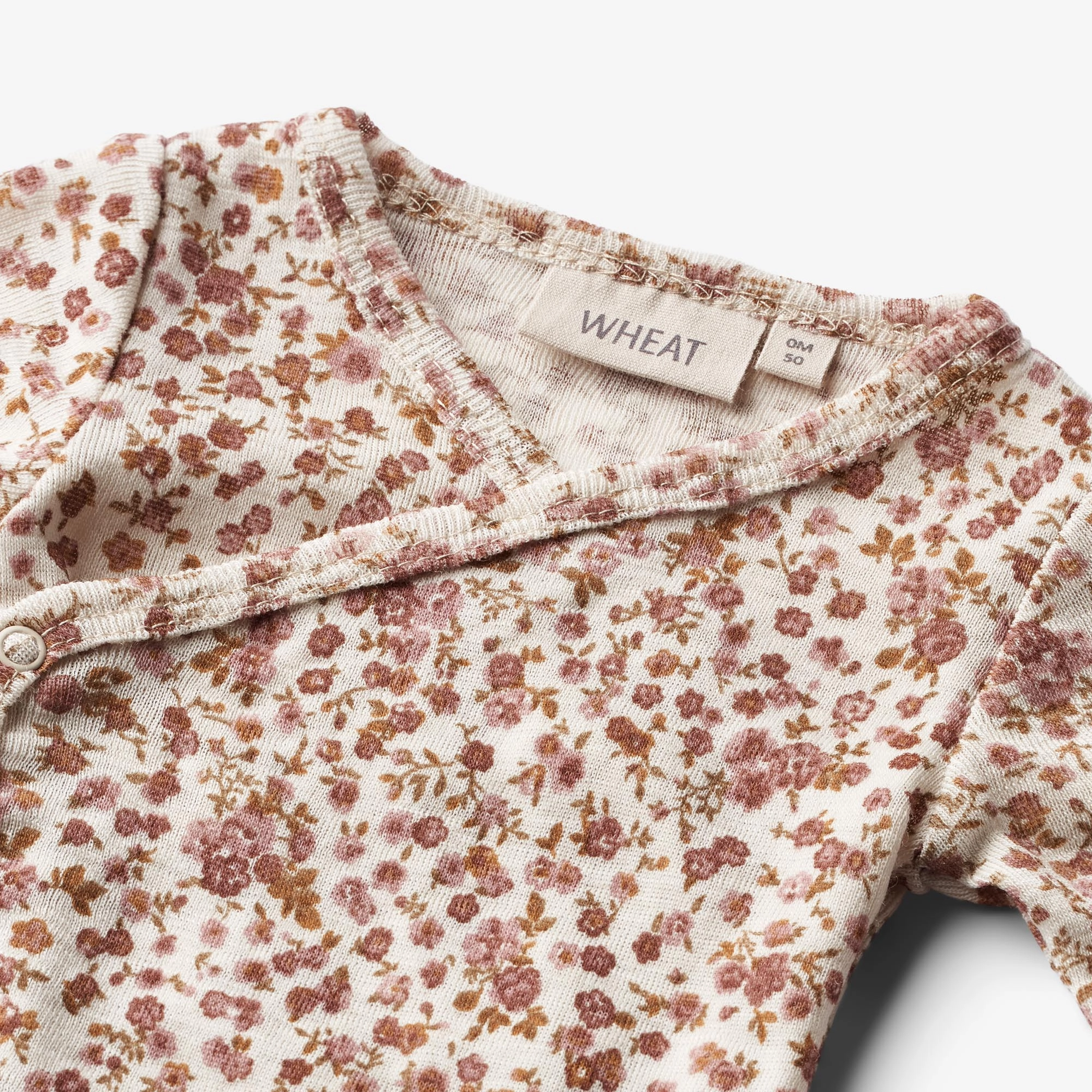 Wool Body L/S Willow - rose flowers