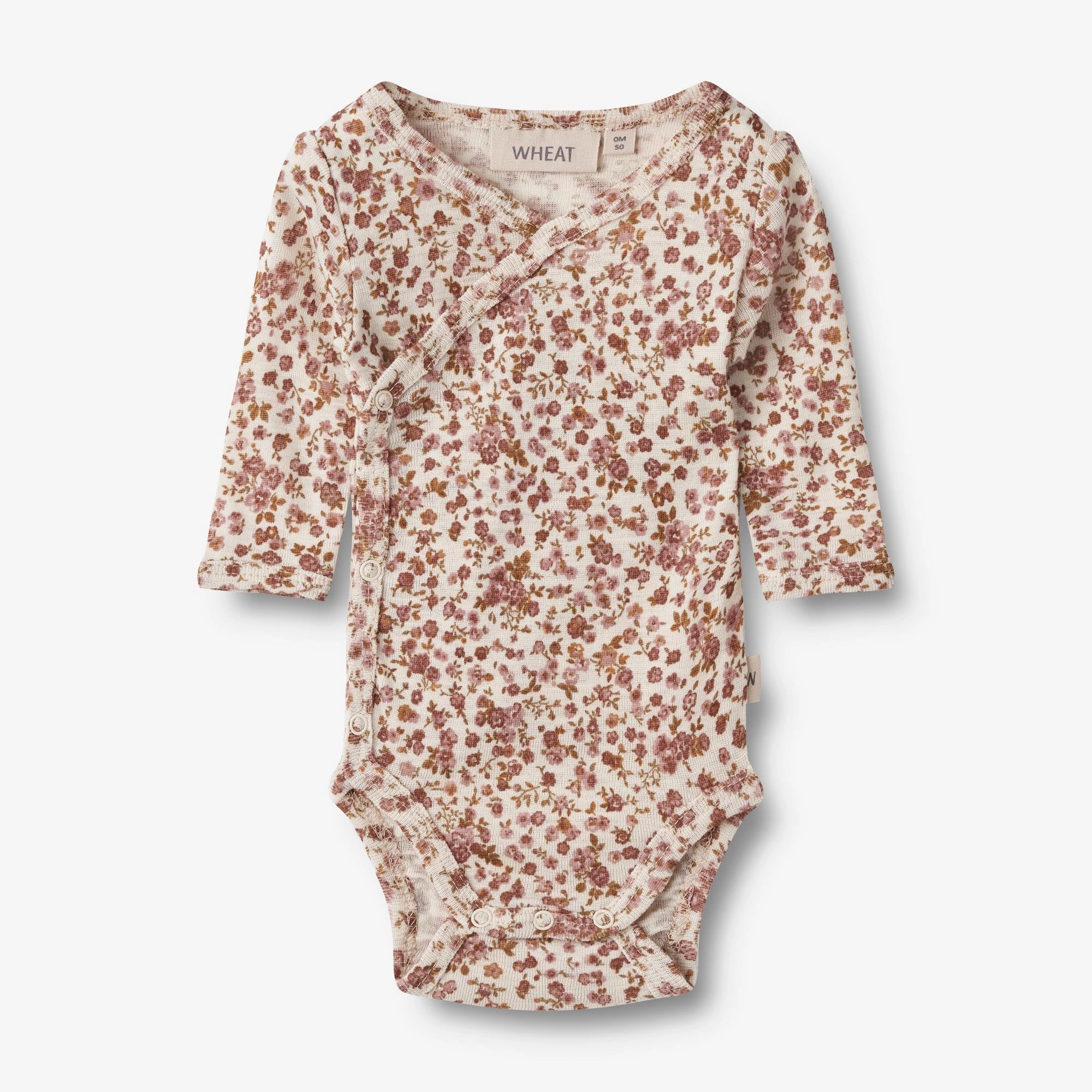 Wool Body L/S Willow - rose flowers