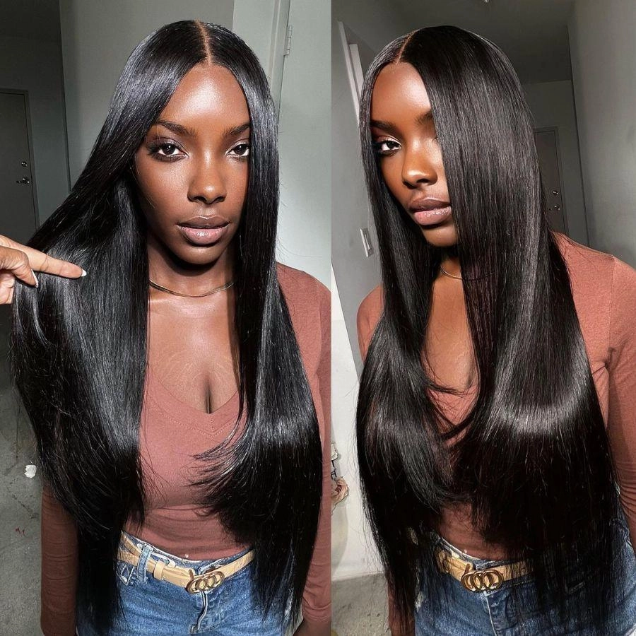 WOWANGEL 2X6 HD Lace Closure Wig Wear & Go Glueless Wig