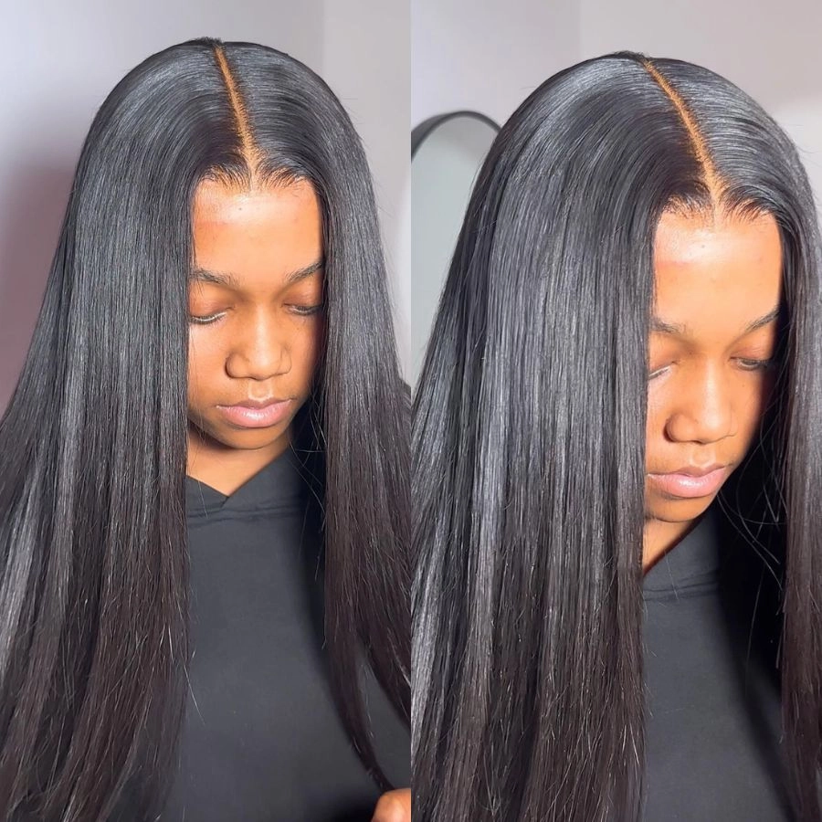 WOWANGEL 2X6 HD Lace Closure Wig Wear & Go Glueless Wig
