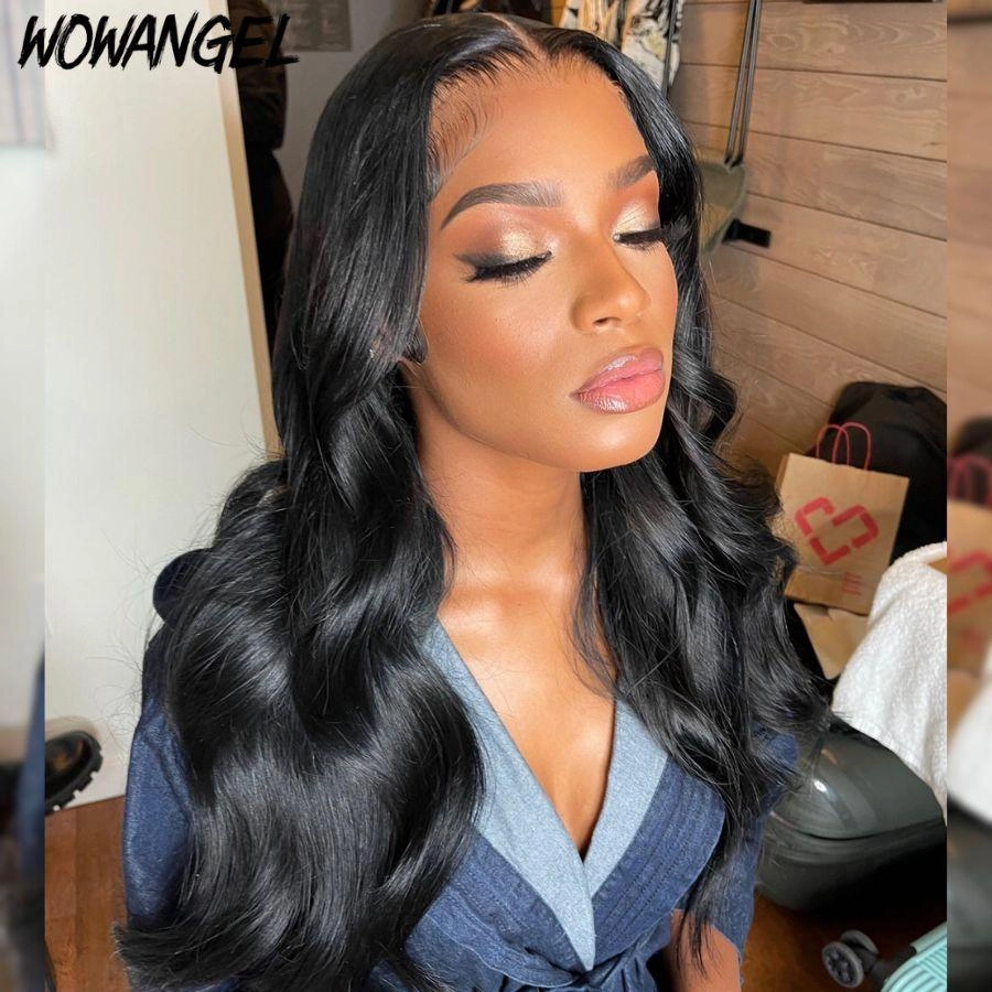 WOWANGEL 6x6 Skinlike Real HD Lace Closure Wig Body Wave Glueless Wig