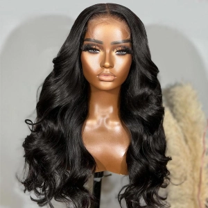WOWANGEL 6x6 Skinlike Real HD Lace Closure Wig Body Wave Glueless Wig