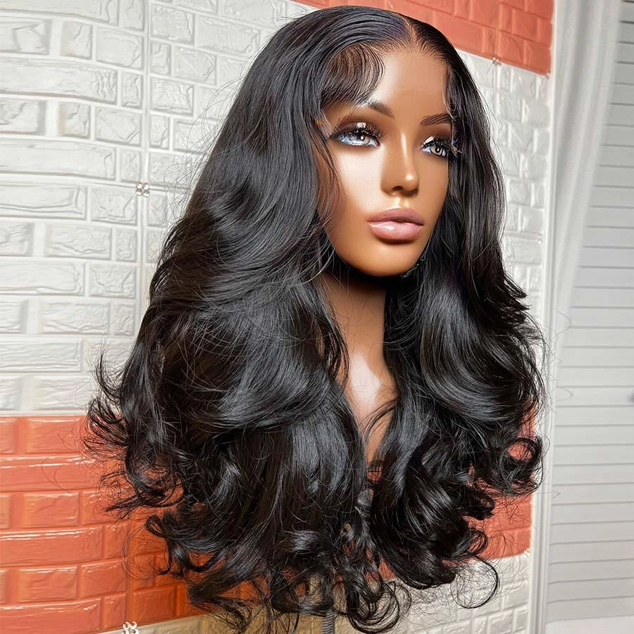 WOWANGEL 7x7 Skinlike Real HD Lace Closure Wig 250% Density Body Wave Glueless