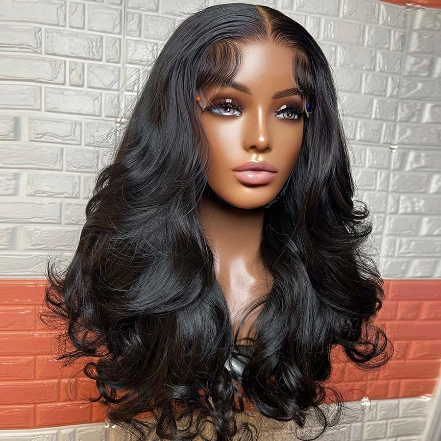 WOWANGEL 7x7 Skinlike Real HD Lace Closure Wig 250% Density Body Wave Glueless