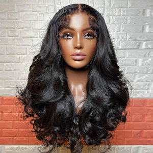 WOWANGEL 7x7 Skinlike Real HD Lace Closure Wig 250% Density Body Wave Glueless