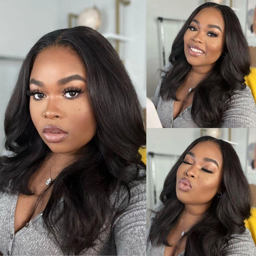 WOWANGEL 7x7 Skinlike Real HD Lace Closure Wig 250% Density Body Wave Glueless