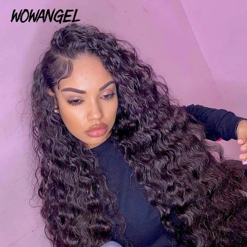 WOWANGEL Skinlike Real HD Lace 13X6 Full Frontal Wig Loose Deep Wave Pre Plucked