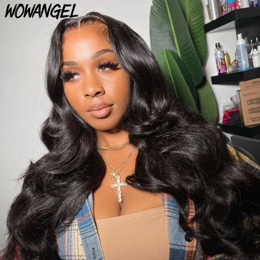 WOWANGEL Wear & Go 5x5 HD Lace Closure Wig Invisible Glueless Wig Body Wave