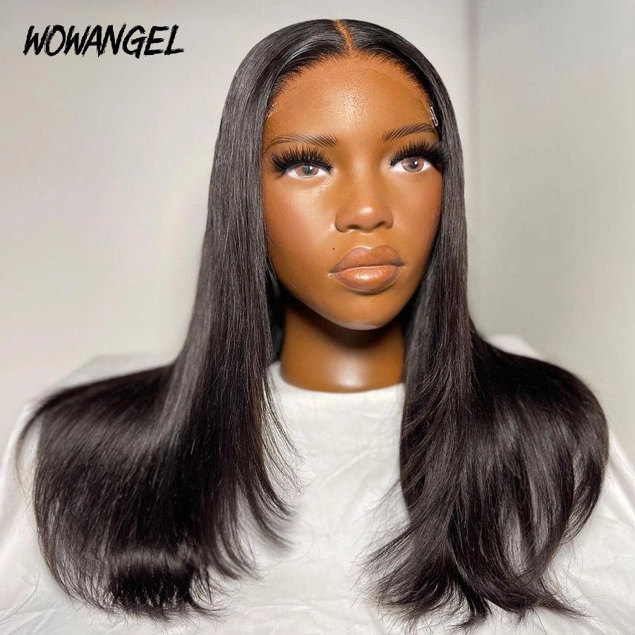 WOWANGEL Wear & Go 5x5 HD Lace Closure Wig Straight Pre-Everything Glueless Wig
